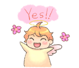 Fluffy Angel Boy sticker #8394158
