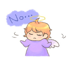 Fluffy Angel Boy sticker #8394159
