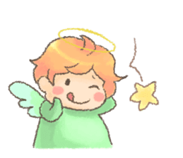 Fluffy Angel Boy sticker #8394160