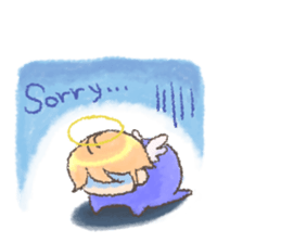 Fluffy Angel Boy sticker #8394163