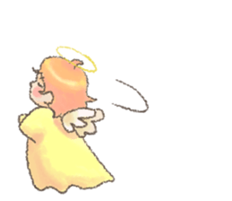 Fluffy Angel Boy sticker #8394164