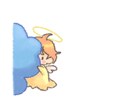 Fluffy Angel Boy sticker #8394170