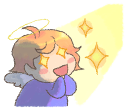 Fluffy Angel Boy sticker #8394171