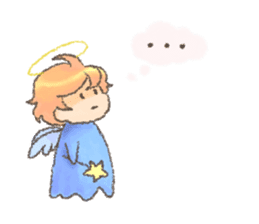 Fluffy Angel Boy sticker #8394175
