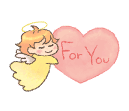 Fluffy Angel Boy sticker #8394178