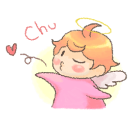 Fluffy Angel Boy sticker #8394179