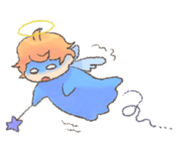 Fluffy Angel Boy sticker #8394184