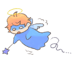 Fluffy Angel Boy sticker #8394184