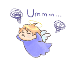 Fluffy Angel Boy sticker #8394185
