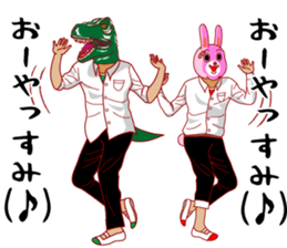 A rabbit and squirrel 3 sticker #8394829