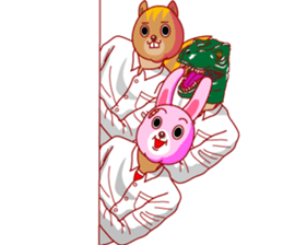 A rabbit and squirrel 3 sticker #8394852