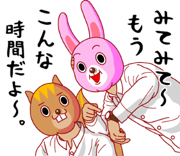 A rabbit and squirrel 3 sticker #8394853