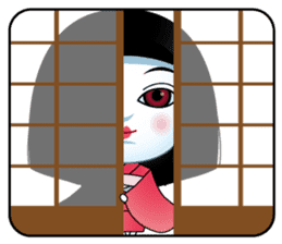 Japanese Doll Horror sticker #8395275