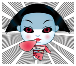 Japanese Doll Horror sticker #8395289