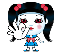 Japanese Doll Horror sticker #8395296