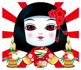 Japanese Doll Horror sticker #8395303