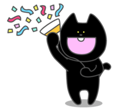Front teeth single black cat 1 sticker #8395388