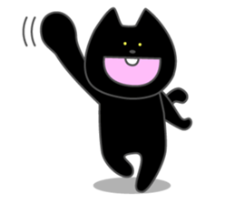 Front teeth single black cat 1 sticker #8395391