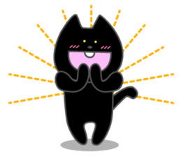 Front teeth single black cat 1 sticker #8395395