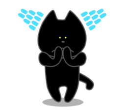 Front teeth single black cat 1 sticker #8395396