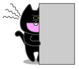 Front teeth single black cat 1 sticker #8395400