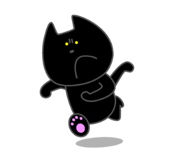 Front teeth single black cat 1 sticker #8395403