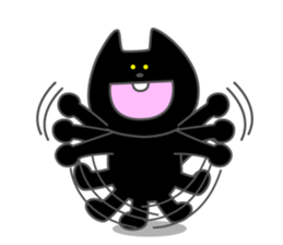 Front teeth single black cat 1 sticker #8395408