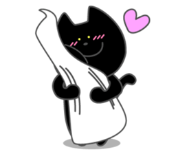Front teeth single black cat 1 sticker #8395420
