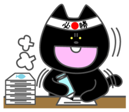 Front teeth single black cat 1 sticker #8395426
