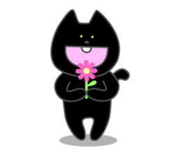 Front teeth single black cat 1 sticker #8395427