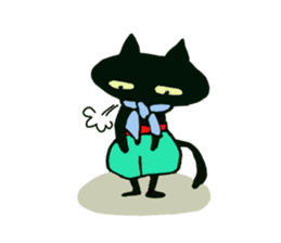 Osaka valve Moth ten black cat Kuroko sticker #8395470
