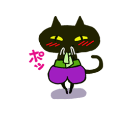 Osaka valve Moth ten black cat Kuroko sticker #8395480