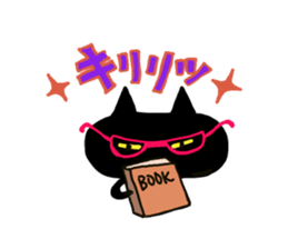 Osaka valve Moth ten black cat Kuroko sticker #8395485