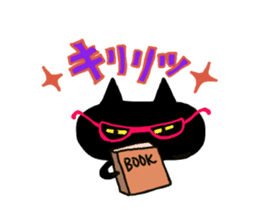 Osaka valve Moth ten black cat Kuroko sticker #8395485