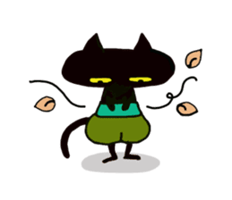 Osaka valve Moth ten black cat Kuroko sticker #8395487