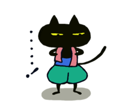 Osaka valve Moth ten black cat Kuroko sticker #8395488