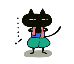 Osaka valve Moth ten black cat Kuroko sticker #8395488