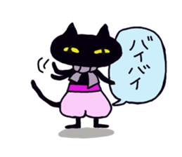 Osaka valve Moth ten black cat Kuroko sticker #8395493