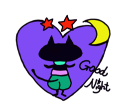 Osaka valve Moth ten black cat Kuroko sticker #8395499