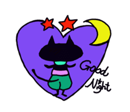 Osaka valve Moth ten black cat Kuroko sticker #8395499