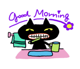 Osaka valve Moth ten black cat Kuroko sticker #8395500