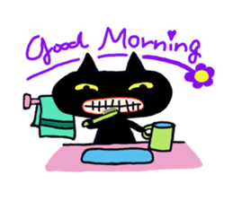 Osaka valve Moth ten black cat Kuroko sticker #8395500