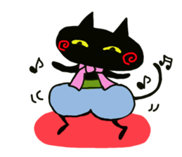 Osaka valve Moth ten black cat Kuroko sticker #8395502