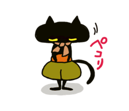 Osaka valve Moth ten black cat Kuroko sticker #8395503