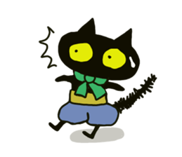 Osaka valve Moth ten black cat Kuroko sticker #8395504