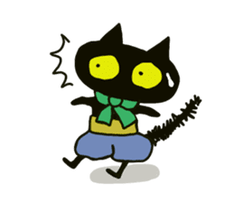 Osaka valve Moth ten black cat Kuroko sticker #8395504