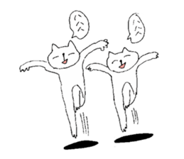 Cat cheat laughing sticker #8396351