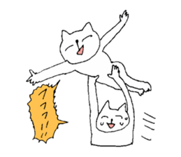 Cat cheat laughing sticker #8396354