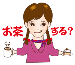 Girl's Talk! A Cute Lady in Osaka, Japan sticker #8396463