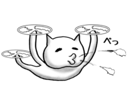 cat-type drone sticker #8397119